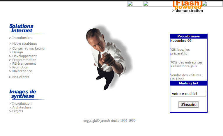 2000-le site Procab en 2000